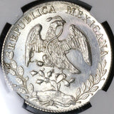 1894-Ho NGC MS 62 Mexico 8 Reales Hermosillo Mint State Silver Coin (23021702C)