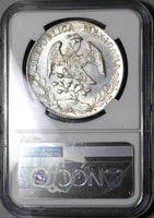 1894-Ho NGC MS 62 Mexico 8 Reales Hermosillo Mint State Silver Coin (23021702C)