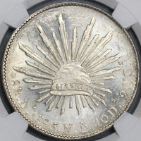 1895-Do NGC MS 63 MEXICO 8 Reales Last Silver Durango Coin POP 4/0 (18091006C)