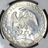 1896-Go NGC MS 63 Mexico 8 Reales Guanajuanto Mint State Silver Coin (20070203C)