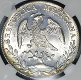 1896-Go NGC MS 63 Mexico 8 Reales Guanajuanto Mint State Silver Coin (20070203C)