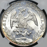 1896-Go NGC MS 63 Mexico 8 Reales Guanajuanto Mint State Silver Coin (20070203C)