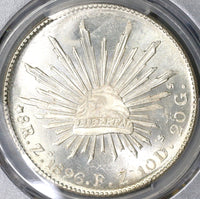 1896-Zs NGC MS 65 Mexico 8 Reales Mint State GEM Silver Coin (19090203C)