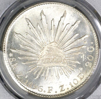 1896-Zs NGC MS 65 Mexico 8 Reales Mint State GEM Silver Coin (19090203C)