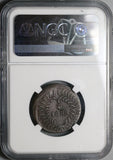 1855 NGC VF 35 Mexico Chihuahua 1/4 Real Un Quarto Bow Arrow Coin POP 3/1 (22022003C)