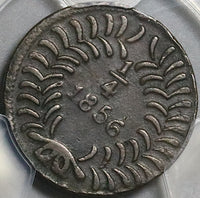 1856 PCGS VF 30 Mexico Chihuahua 1/4 Real Un Quarto Bow Arrow Coin POP 1/0 (22090602C)