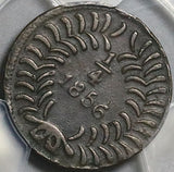 1856 PCGS VF 30 Mexico Chihuahua 1/4 Real Un Quarto Bow Arrow Coin POP 1/0 (22090602C)