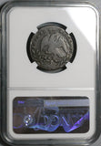 1866 NGC VG 8 Mexico Durango 1/4 Real Quarto Quartilla State Coin (22120402C)