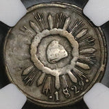 1829 NGC VF 25 Mexico 1/8 Real Guanajuato Un Octavo State Coin POP 2/0 (22090801C)