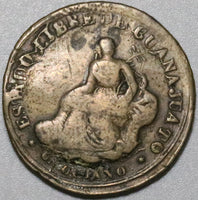 1829 Mexico Guanajuato 1/8 Real Un Octavo Radiant Cap Rare Coin (21080604R)