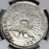 1914 NGC AU Det Guerrero 2 pesos Silver & Gold Mexico Revolution Coin (21032901C)