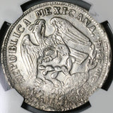 1914 NGC AU Det Guerrero 2 pesos Silver & Gold Mexico Revolution Coin (21032901C)