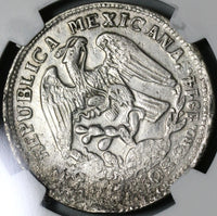 1914 NGC AU Det Guerrero 2 pesos Silver & Gold Mexico Revolution Coin (21032901C)