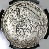 1914 NGC AU Det Guerrero 2 pesos Silver & Gold Mexico Revolution Coin (21032901C)
