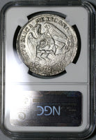1914 NGC AU Det Guerrero 2 pesos Silver & Gold Mexico Revolution Coin (21032901C)