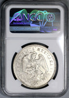 1914 NGC MS 63 Guerrero 2 Pesos Silver Gold Mexico Revolution Coin (18062001C)