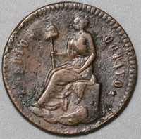 1861 Mexico Jalisco 1/16 Real Medio Octavo VF Scarce Coin (20052002R)