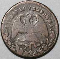 1867 Mexico 1/4 Real Una Quartilla Fine San Luis Potosi Coin (20060501R)