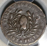 1866 PCGS VF Det Sinaloa 1/4 Real Un Quarto Mexico Culiacan State Coin (20070501C)