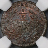 1859 NGC XF 45 San Luis Potosi 1/8 Real Rare Mexico State Coin POP 1/0 (21010202C)