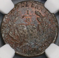 1859 NGC XF 45 San Luis Potosi 1/8 Real Rare Mexico State Coin POP 1/0 (21010202C)