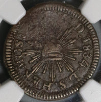 1834 NGC VF 30 Sonora 1/4 Real Mexico State Rare Una Quart Coin POP 1/0 (20072902C)