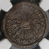 1834 NGC VF 30 Sonora 1/4 Real Mexico State Rare Una Quart Coin POP 1/0 (20072902C)