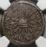 1834 NGC VF 30 Sonora 1/4 Real Mexico State Rare Una Quart Coin POP 1/0 (20072902C)