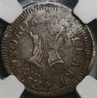1834 NGC VF 30 Sonora 1/4 Real Mexico State Rare Una Quart Coin POP 1/0 (20072902C)