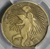 1862 PCGS VF 30 Zacatecas 1/8 Real Mexico State Octavo Brass Coin (22071801C)