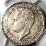 1950 PCGS SP 64 Monaco Piedfort Essai 50 Francs Silver Rainier Specimen Coin (22091301C)