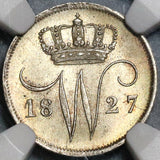1827 NGC MS 66 Netherlands 10 Cents Mint State Silver Coin POP 3/0 (16120603C) 20021603C
