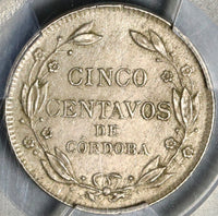 1912-H PCGS MS 63 Nicaragua 5 Centavos Volcanos Heaton Coin POP 1/0 (20120601C)
