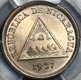 1937 PCGS MS 64 Nicaragua 5 Centavos Volcanos Coin (21012005D)