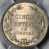 1937 PCGS MS 64 Nicaragua 5 Centavos Volcanos Coin (21012005D)