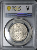 1917 PCGS AU 58 Norway 2 Kroner Silver Haakon VII Last Year Coin (21051001C)