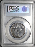 1945 PCGS XF 45 Norway 5 Ore Key Date Iron Haakon VII Coin (20010802C)