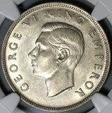 1942 NGC AU 53 New Zealand Silver 1/2 Crown Key Date Coin (21021807C)