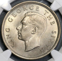 1951 NGC MS 64 New Zealand 1/2 Crown BU Coin (18083005C)