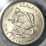 1946 PCGS MS 64 New Zealand Shilling Mint State Last Silver Coin (20012303C)