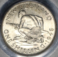 1946 PCGS MS 64 New Zealand Shilling Mint State Last Silver Coin (20012303C)