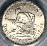 1946 PCGS MS 64 New Zealand Shilling Mint State Last Silver Coin (20012303C)