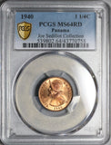 1940 PCGS MS 64 Panama 1 1/4 Centesimos RED Balboa Mint State Coin (22033001C)