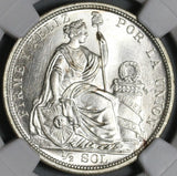1915 NGC MS 65 Peru 1/2 Sol Silver Seated Liberty Mint State Coin (21030701C)