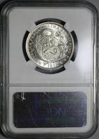 1915 NGC MS 66 Peru 1/2 Sol Silver Seated Liberty Mint State Top POP Coin (21030702C)
