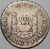 1771 Peru 1 Real Spain Pillars Colonial Charles III Silver Coin (20070401C)