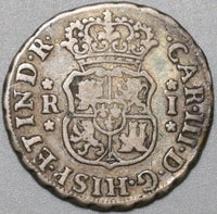 1771 Peru 1 Real Spain Pillars Colonial Charles III Silver Coin (20070401C)