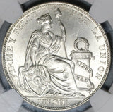 1914 NGC MS 65 Peru Sol Gem BU Seated Liberty Crown Coin (20042201C)