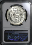 1916 NGC MS 63 Peru 1 Sol Seated LIberty Silver Last 90% Coin (21052405C)