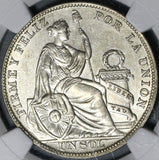 1931 NGC AU 58 Peru 1 Sol Silver Seated Liberty 24,000 Minted Coin (21012702C)
